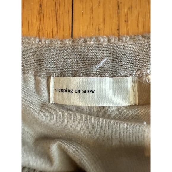 Sleeping on Snow Skirt Womens Small Gray Wool Knit Lined Intarsia Anthropologie - Picture 3 of 7